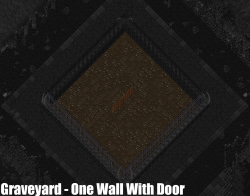 Graveyward One Wall With Door